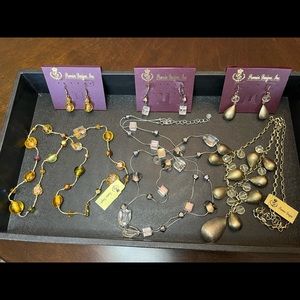 3 matching Premier Designs Sets. Like-new necklaces and earrings.